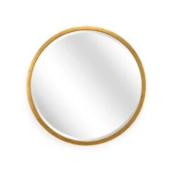 LARGE ROUND MIRROR - GOLD Decorative Mirrors By Chelsea House