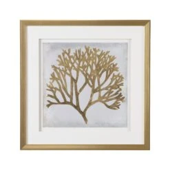 GOLD LEAF CORAL II Print By Chelsea House