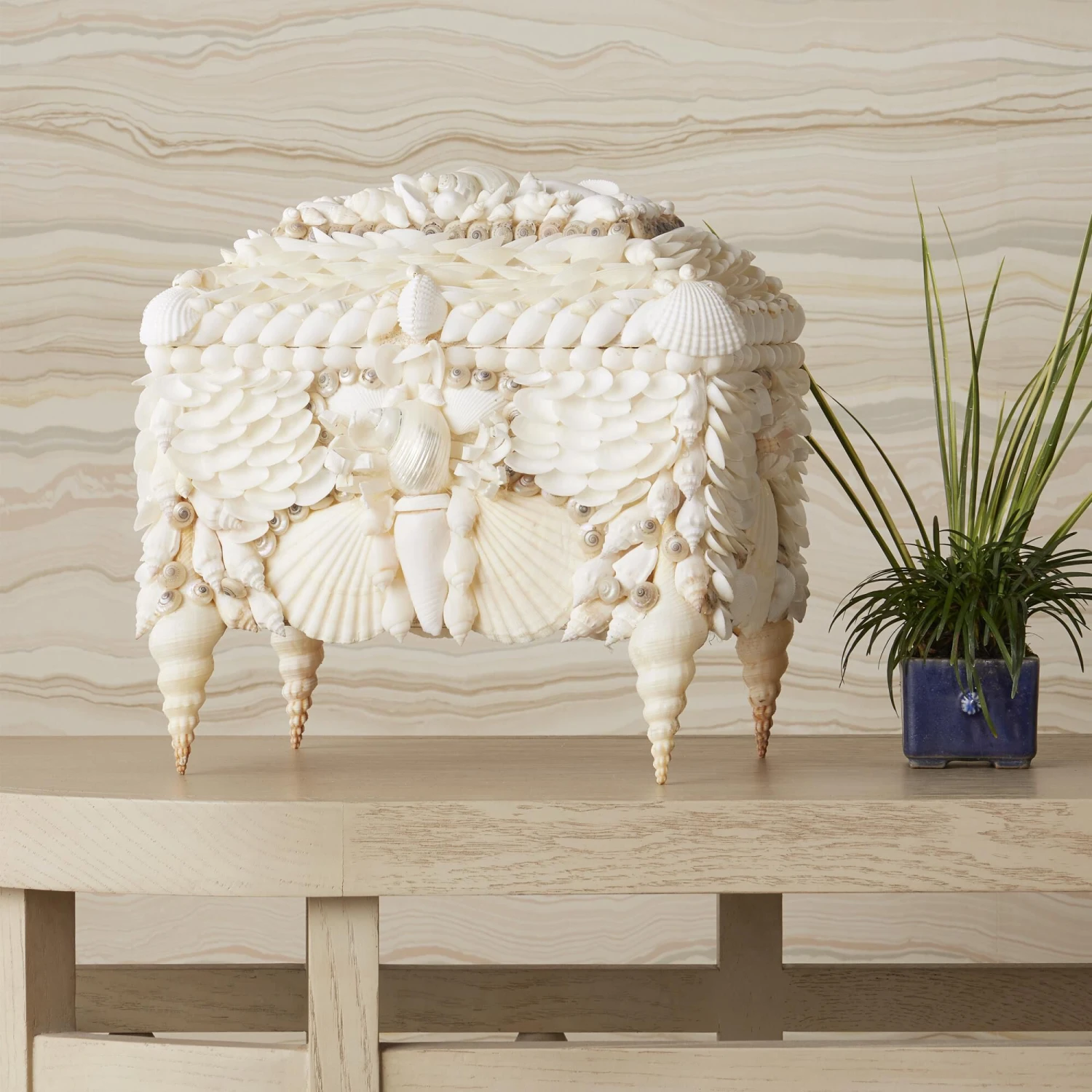 Boardwalk White Shell Jewelry By Currey And Company 5 Boardwalk White Shell Jewelry By Currey And Company - Image 5