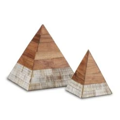 Hyson Pyramids Sculpture By Currey And Company