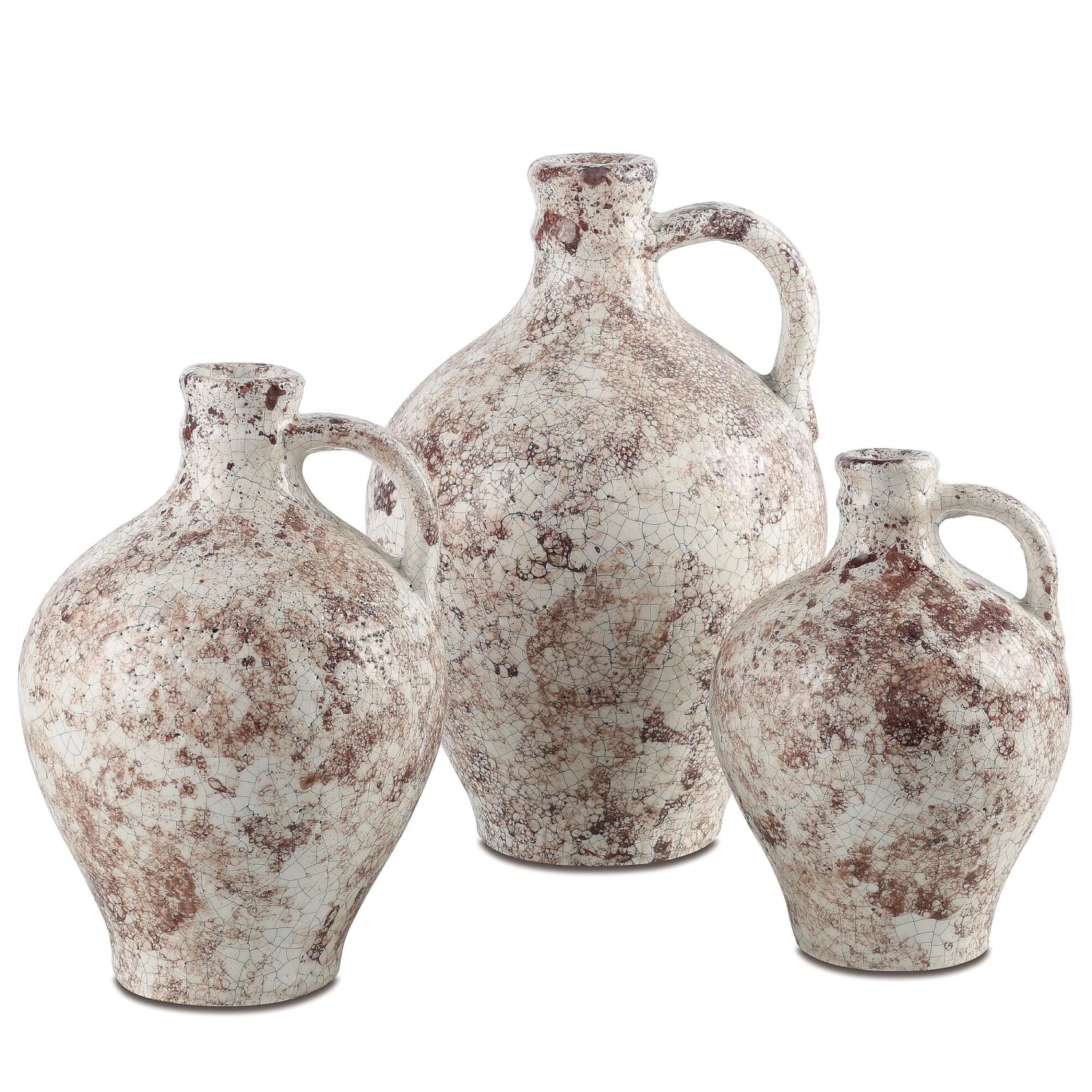 Marne Demijohn Set Of 3 Vase-Urn By Currey And Company 1 Marne Demijohn Set Of 3 Vase-Urn By Currey And Company