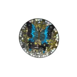 Butterfly Mosaic Wall Candle Sconce By Dale Tiffany