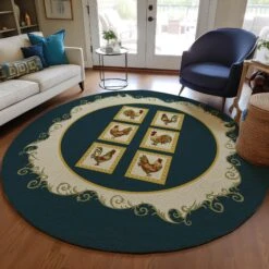 Kendall Ke4 Area Rug By Dalyn Rug Company -Home Accessories Sales Dalyn Rug Company KE4 Black Round lifestyle1