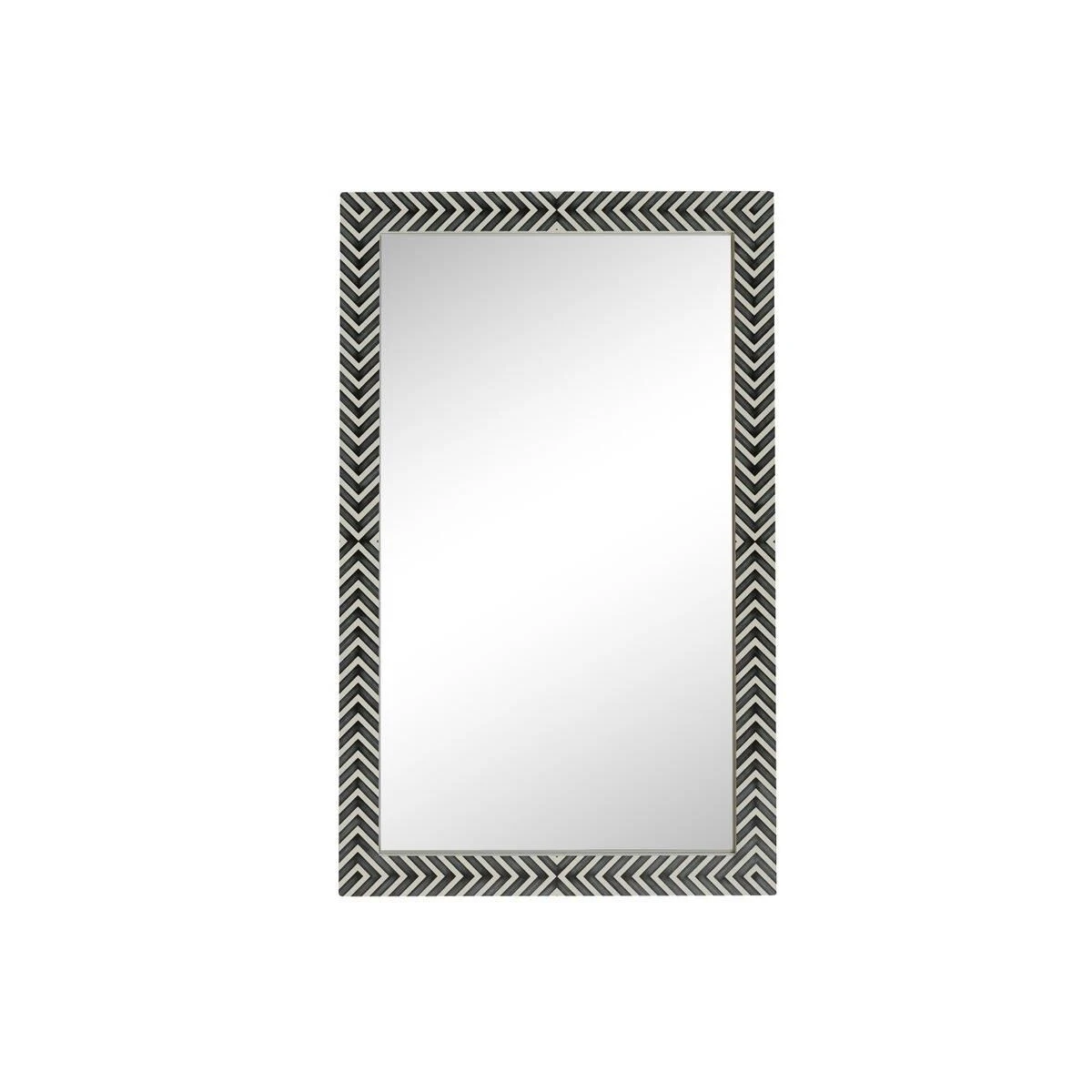 Rectangular Mirror 48x30 Inch In Chevron Wall Mirror By Elegant Decor 1 Rectangular Mirror 48x30 Inch In Chevron Wall Mirror By Elegant Decor