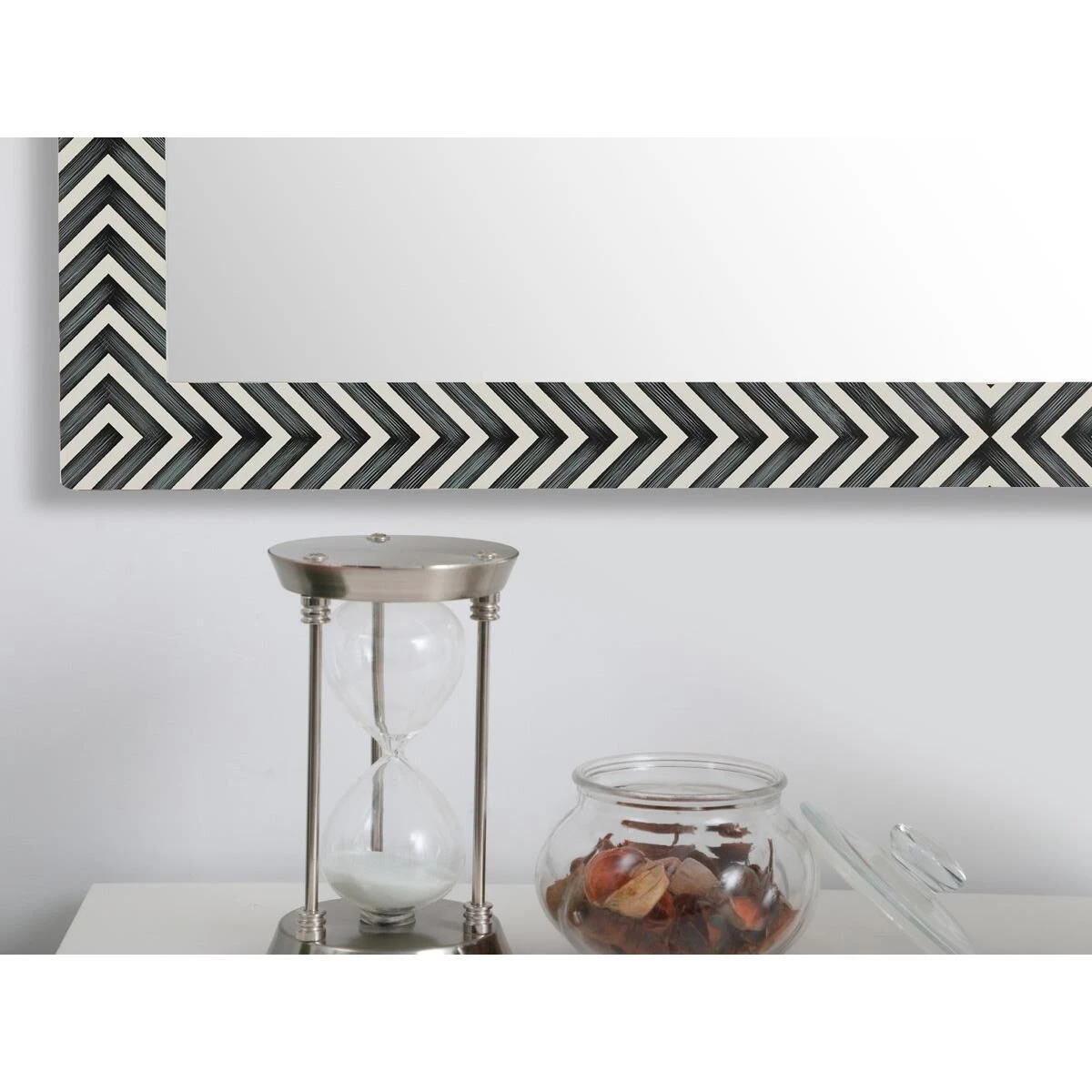 Rectangular Mirror 48x30 Inch In Chevron Wall Mirror By Elegant Decor 4 Rectangular Mirror 48x30 Inch In Chevron Wall Mirror By Elegant Decor - Image 4