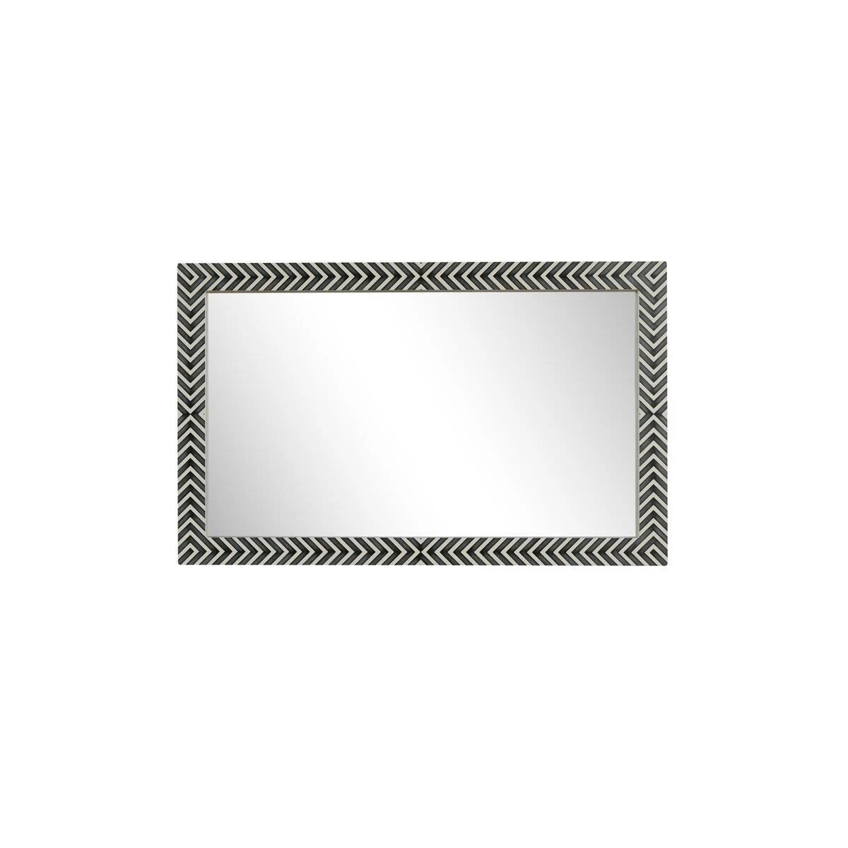 Rectangular Mirror 48x30 Inch In Chevron Wall Mirror By Elegant Decor 6 Rectangular Mirror 48x30 Inch In Chevron Wall Mirror By Elegant Decor - Image 6