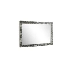 Rectangular Mirror 48x30 Inch In Chevron Wall Mirror By Elegant Decor 14 Rectangular Mirror 48x30 Inch In Chevron Wall Mirror By Elegant Decor -Home Accessories Sales Elegant Decor MR53048 7