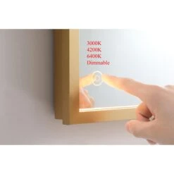 Pier LED Lighted Mirrors By Elegant Decor 27 Pier LED Lighted Mirrors By Elegant Decor -Home Accessories Sales Elegant Decor MRE63030BR 9