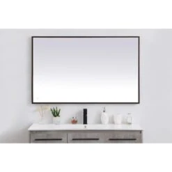 Pier LED Lighted Mirrors By Elegant Decor 28 Pier LED Lighted Mirrors By Elegant Decor -Home Accessories Sales Elegant Decor MRE63048BK 1