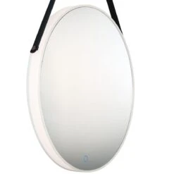 LED STRAP EDGELIT ROUND MIRROR LED Lighted Mirrors By Eurofase Lighting -Home Accessories Sales Eurofase Lighting 35885 016 M2