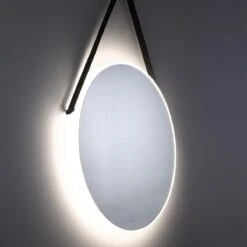 LED STRAP EDGELIT ROUND MIRROR LED Lighted Mirrors By Eurofase Lighting -Home Accessories Sales Eurofase Lighting 35885 016 M3