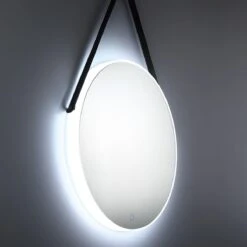 LED STRAP EDGELIT ROUND MIRROR LED Lighted Mirrors By Eurofase Lighting -Home Accessories Sales Eurofase Lighting 35885 016 M4