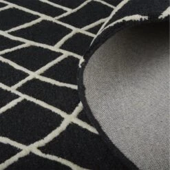 Lusk Area Rug By Feizy -Home Accessories Sales Feizy I70 I8085 BLKWHT RS