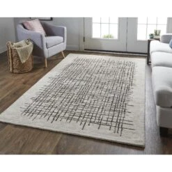 Maddox Area Rug By Feizy -Home Accessories Sales Feizy MDX 8630F BGEBRN LS