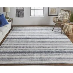 Mackay Area Rug By Feizy -Home Accessories Sales Feizy MKY 8824F NVY000 LS 1
