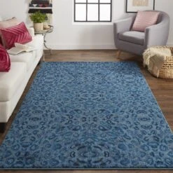 Remmy Area Rug By Feizy -Home Accessories Sales Feizy RMY 3424F BLUDBL LS
