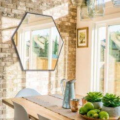 Hexad Mirror Decorative Mirrors By Howard Elliott Collection -Home Accessories Sales Howard Elliott Collection 13397 4