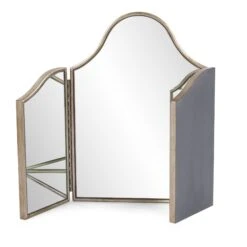 Vivian Trifold Vanity Mirror Decorative Mirrors By Howard Elliott Collection
