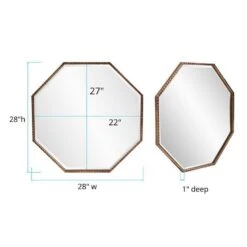 Bastian Octagon Mirror Decorative Mirrors By Howard Elliott Collection 13 Bastian Octagon Mirror Decorative Mirrors By Howard Elliott Collection -Home Accessories Sales Howard Elliott Collection 19147 7