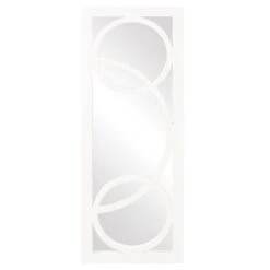 Dynasty Mirror - Glossy White Decorative Mirrors By Howard Elliott Collection