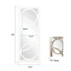 Dynasty Mirror - Glossy White Decorative Mirrors By Howard Elliott Collection -Home Accessories Sales Howard Elliott Collection 51261w 6