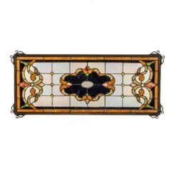 Madison Stained Glass Window Panel By Meyda Lighting