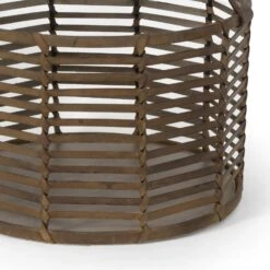 Finn Leather Basket Small Other Home Accent By Regina Andrew -Home Accessories Sales Regina Andrew 20 1517 3