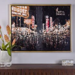 Retro Vegas 1950 Fremont Alternative Wall Art By Stylecraft -Home Accessories Sales Stylecraft DW39142DS App