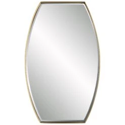Uttermost Portal Modern Brass Mirror Decorative Mirrors By Uttermost