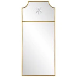 Uttermost Caddington Tall Brass Mirror Decorative Mirrors By Uttermost