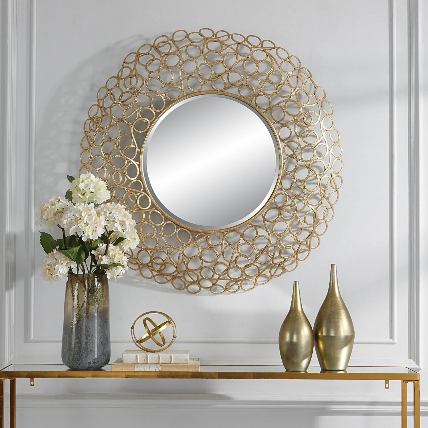 Swirl Round Mirror Decorative Mirrors By Uttermost 4 Swirl Round Mirror Decorative Mirrors By Uttermost - Image 4