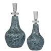 Uttermost Almera Dark Teal Bottles, S/2 Decorative Bottle-Canister By Uttermost
