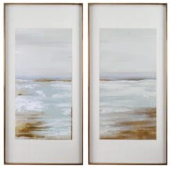 Uttermost Coastline Framed Prints, S/2 Print By Uttermost