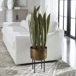 Uttermost Fasita Brass Planter 2 Cartons Botanical By Uttermost -Home Accessories Sales Uttermost 60185 Lifestyle