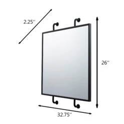 Tycho Decorative Mirrors By Varaluz Casa -Home Accessories Sales Varaluz Casa 4DMI0103 dim