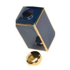 Infinity And Blue - Yond Canister (Sm) Vase-Urn By Wildwood -Home Accessories Sales Wildwood 302393 C